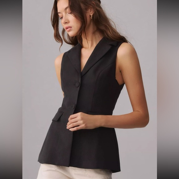 Reformation Billie Vest Black Small - Picture 4 of 9